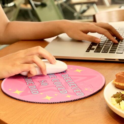 Black Cat Round Mouse Pad, Funny Small Mousepad with Non-Slip Rubber Base, Round Mouse Pads for Desk Accessories Laptop Gaming Office Supplies Decor(8.6 x 8.6 Inch) in Kuwait