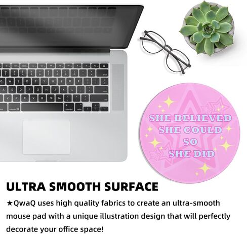 Black Cat Round Mouse Pad, Funny Small Mousepad with Non-Slip Rubber Base, Round Mouse Pads for Desk Accessories Laptop Gaming Office Supplies Decor(8.6 x 8.6 Inch) in Kuwait