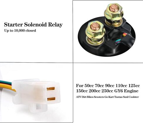 مرحل الملف اللولبي للمبتدئين لمحرك GY6 رباعي الأشواط، 50cc 70cc 90cc 100cc 110cc 125cc 150cc 200cc 250cc ATV الدراجات الترابية سكوتر Go Kart Dne Buggys Quad Pit Bike Moped Roketa SSR Taotao Sunl Coolster (قطعتان) in Kuwait