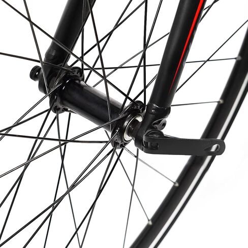1 Pair Quick Release Bike Skewer, Bicycle Wheel Hub Front & Rear Skewers Quick Release Bicycle Axle Hollow Shaft Bicycle Axle Skewer for MTB Road Mountain Cycle Bike (Black) in Saudi Arabia