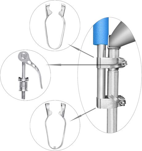 Trampoline Replacement Enclosure Poles with Enclosure Pole Connecters and Hardware Fits 6 Straight Poles Trampoline Frame in Kuwait