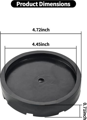 4 Pcs Car Round Rubber Arm Pads, Floor Jack Pad,Car Auto Jacking Lift Pads, Floor Jack Rubber Pad,Rubber Jack Pad,Auto Jacking Lift Pads Weightlifter Accessories in Saudi Arabia