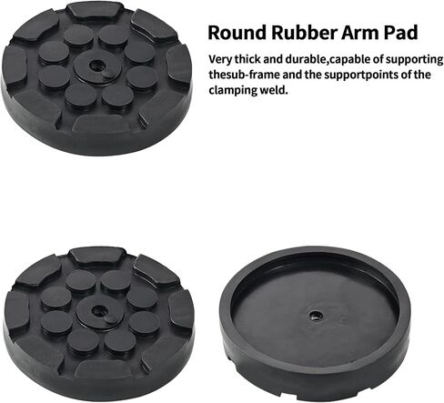 4 Pcs Car Round Rubber Arm Pads, Floor Jack Pad,Car Auto Jacking Lift Pads, Floor Jack Rubber Pad,Rubber Jack Pad,Auto Jacking Lift Pads Weightlifter Accessories in Saudi Arabia