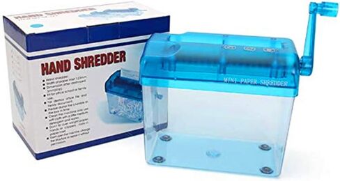 آلة تقطيع الورق المحمولة A6، آلة تقطيع الورق اليدوية AJDOLL، آلة قطع الورق الصغيرة مع سلة 1.5 لتر، المكتب، المدرسة، المنزل، قرطاسية سطح المكتب لإيصالات الفواتير الورقية in Kuwait