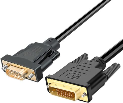 Active DVI إلى VGA، 6FT DVI 24+1 DVI-D M إلى VGA ذكر مع كابل محول محول نشط للكمبيوتر الشخصي 15 دبوس VGA DVD مراقب HDTV in Saudi Arabia