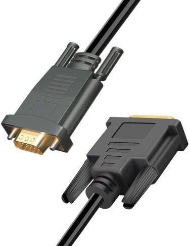 Active DVI إلى VGA، 6FT DVI 24+1 DVI-D M إلى VGA ذكر مع كابل محول محول نشط للكمبيوتر الشخصي 15 دبوس VGA DVD مراقب HDTV in Saudi Arabia