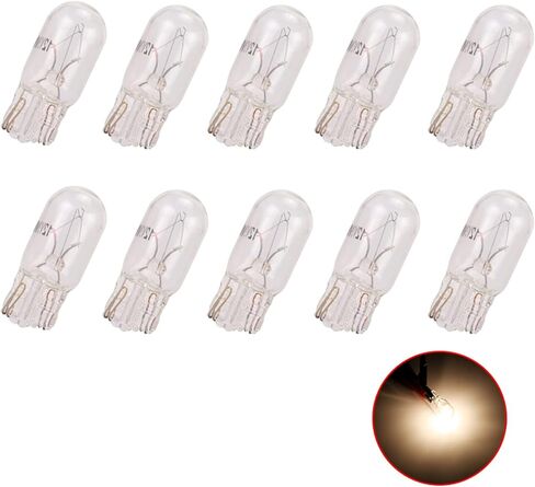 10 قطع T10 LED لمبات، W5W LED لمبة 12 فولت لمبات بيضاء أضواء لوحة وموضع، LED لأضواء السيارة الداخلية خريطة ضوء لوحة الضوء الجانبي in Kuwait