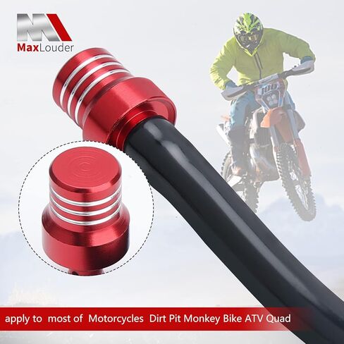 6pcs Gas Fuel Tank Cap Valve Vent Hose Compatible with ATV Quad CRF YZF RMZ KLX DRZ Dirt Pit Bike Motorcycle (Black) in Kuwait