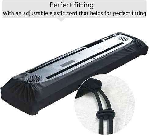 Piano Dust Cover 61-88 Keys Weighted Keyboard Small Keyboard Piano Covers Waterproof Locking Clasp Keep It From Dust and Dirt (61-76 KEYS) in Saudi Arabia