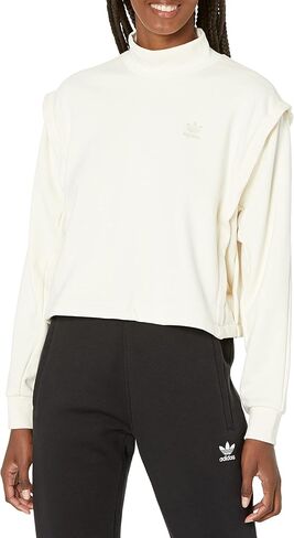 adidas Originals Women's Adicolor Clean Classics Half Zip Sweatshirt in Kuwait