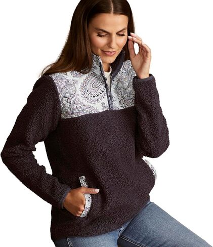 Vera Bradley Women's Fleece Pullover Sweatshirt with Pockets (Extended Size Range) in Saudi Arabia