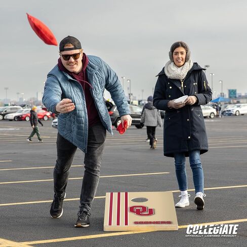 Wild Sports 2' x 3' Solid Wood Cornhole Set with Direct Print HD Team Graphics – Great Gift for Any NCAA Fan! Bean Bag Toss Family Outdoor Games in Saudi Arabia