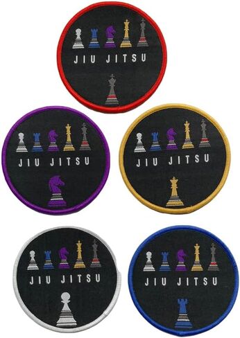 OSS - نظام الحزام البرازيلي/BJJ Jui Jitsu للكي والخياطة على الرقعة - للحقائب، والجي، والملابس - جميع الألوان المتدرجة (BlueChess) in Saudi Arabia