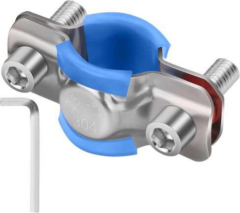 Fix Sinking Office Chair, Adjustable Height 304 Stainless Steel Chair Saver Stopper for Stop Chair Sinking Going Down Sag, with Hexagon Wrench, Cylinder 25-28mm, 0.98-1.1inch, 2pcs in Kuwait