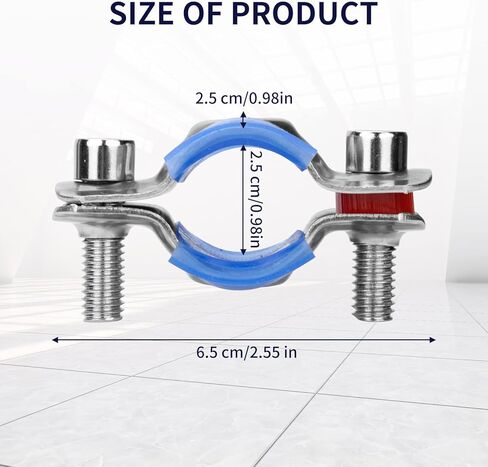 Fix Sinking Office Chair, Adjustable Height 304 Stainless Steel Chair Saver Stopper for Stop Chair Sinking Going Down Sag, with Hexagon Wrench, Cylinder 25-28mm, 0.98-1.1inch, 2pcs in Kuwait