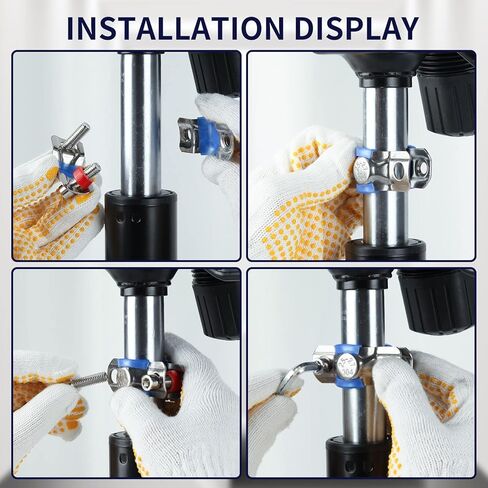 Fix Sinking Office Chair, Adjustable Height 304 Stainless Steel Chair Saver Stopper for Stop Chair Sinking Going Down Sag, with Hexagon Wrench, Cylinder 25-28mm, 0.98-1.1inch, 2pcs in Kuwait