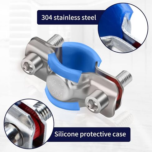 Fix Sinking Office Chair, Adjustable Height 304 Stainless Steel Chair Saver Stopper for Stop Chair Sinking Going Down Sag, with Hexagon Wrench, Cylinder 25-28mm, 0.98-1.1inch, 2pcs in Kuwait