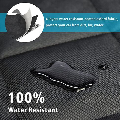 SUV Cargo Liner for Dog, Water-Resistant Dog Cargo Liner with Side Flaps Protector, Non-Slip Dog Trunk Cover with Bumper Flap for SUVs Sedans Vans, Universal Fit Large Size, Black in Saudi Arabia