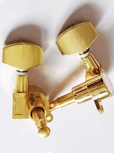 6 Pieces Guitar Machine Heads Knobs Guitar String Tuning Pegs Machine Head Tuners for Electric or Acoustic Guitar 3L 3R Black. in Kuwait