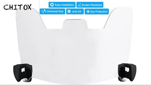 CHITOX Clear Football Visor for Youth and Adult Helmets - Universal Fit, UV Protection, Anti-Fog, and Scratch-Resistant Shield - Sports Accessory for a Clear Game View in Saudi Arabia