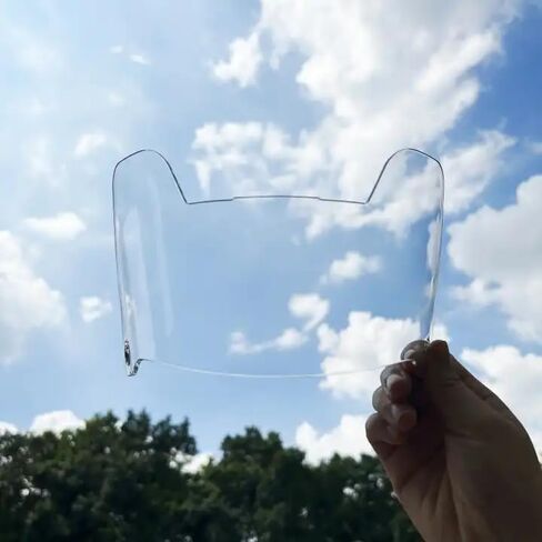 CHITOX Clear Football Visor for Youth and Adult Helmets - Universal Fit, UV Protection, Anti-Fog, and Scratch-Resistant Shield - Sports Accessory for a Clear Game View in Saudi Arabia