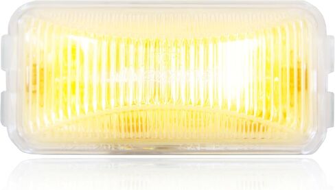 Maxxima M20320YCL Amber 2-1/2" Rectangular LED Clear Lens Clearance Marker Light in Saudi Arabia