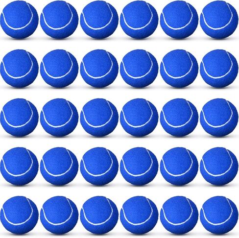48 Pcs Standard Pressure Tennis Balls Bulk, Training Tennis Balls Practice Playing Balls for Player Beginner Youth Training Sports Ball, 2.5 Inch (Blue) in Saudi Arabia