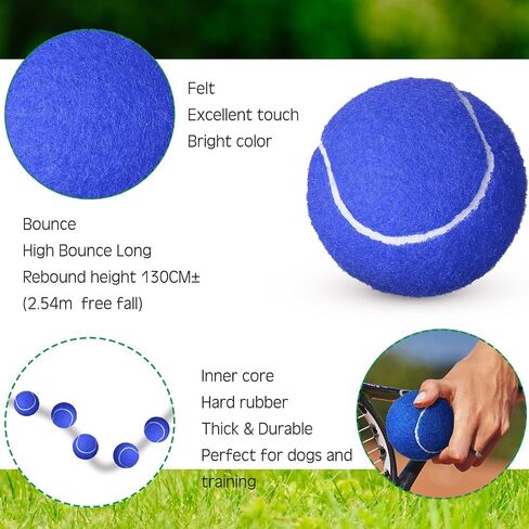 48 Pcs Standard Pressure Tennis Balls Bulk, Training Tennis Balls Practice Playing Balls for Player Beginner Youth Training Sports Ball, 2.5 Inch (Blue) in Saudi Arabia