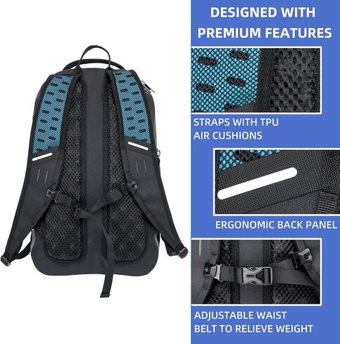 DRYCODE حقيبة جافة مقاومة للماء، خفيفة الوزن من مادة TPU المقاومة للماء مع سحاب محكم، حقيبة ظهر جافة عائمة مع حافظة هاتف للتجديف، التخييم، القوارب، المشي لمسافات طويلة in Kuwait