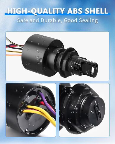 مفتاح الإشعال 87-17009A2 متوافق مع جزء استبدال المفتاح الخارجي ميركوري مارينر، مفتاحين 6 مفتاح مفتاح قارب سلكي، استبدل OEM 87-17009A2 87-17009A5 لمفتاح الإشعال الزئبقي in Kuwait