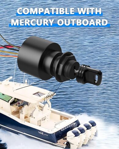 مفتاح الإشعال 87-17009A2 متوافق مع جزء استبدال المفتاح الخارجي ميركوري مارينر، مفتاحين 6 مفتاح مفتاح قارب سلكي، استبدل OEM 87-17009A2 87-17009A5 لمفتاح الإشعال الزئبقي in Kuwait