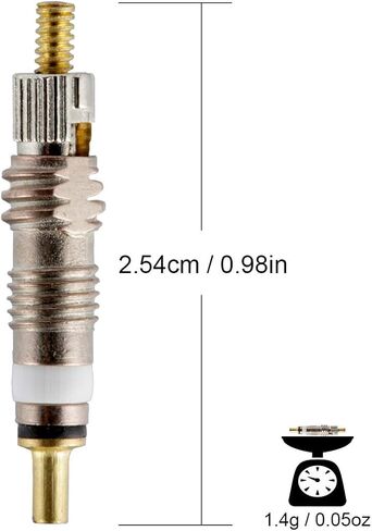 قلب صمام بريستا (12 حزمة) - قلب نحاسي بديل بدون أنابيب مع أداة إزالة مجانية لدراجات الطرق وMTB والمزيد (12 عبوة نحاسية) in Kuwait