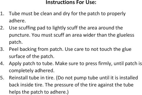 Freedom Bike Glueless Tire Tube Patch | Self Adhesive | Quickie Includes 6 Patches, Sandpaper Scuffer, 3 Tire Levers, and a Compact Patch Carrying Kit! in Saudi Arabia