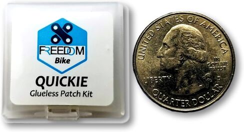 Freedom Bike Glueless Tire Tube Patch | Self Adhesive | Quickie Includes 6 Patches, Sandpaper Scuffer, 3 Tire Levers, and a Compact Patch Carrying Kit! in Saudi Arabia
