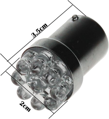 أبيض Rv 1156 P21W وقوف السيارات الخلفي Blub في الخط LED 9 بواعث DC 12V 1073 1619 7527 89 5007 D025-W (حزمة من 10) in Saudi Arabia