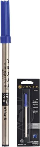 Cross Slim Ballpoint Refill for Click Pens, Medium - Blue (Pack of 2) in Saudi Arabia