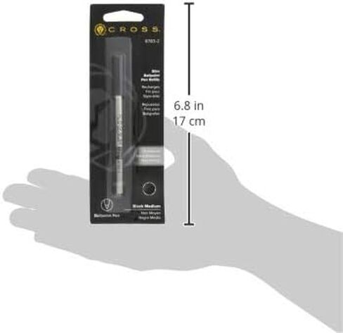 Cross Slim Ballpoint Refill for Click Pens, Medium - Blue (Pack of 2) in Saudi Arabia