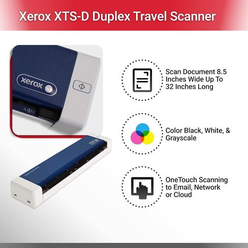 Visioneer Xerox XTS-D Duplex Travel Scanner for PC and Mac, USB Powered Travel Scanner in Saudi Arabia