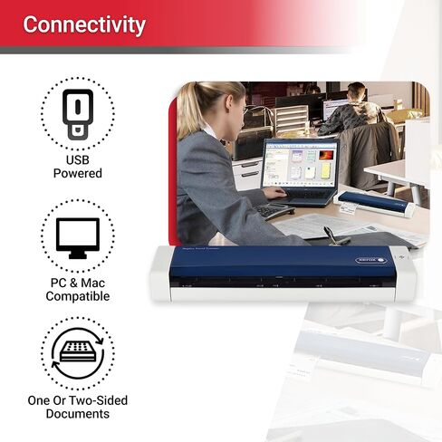 Visioneer Xerox XTS-D Duplex Travel Scanner for PC and Mac, USB Powered Travel Scanner in Saudi Arabia