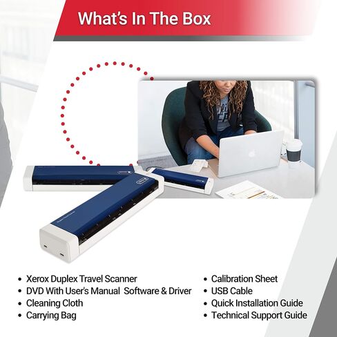 Visioneer Xerox XTS-D Duplex Travel Scanner for PC and Mac, USB Powered Travel Scanner in Saudi Arabia