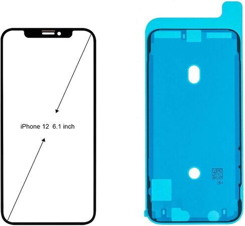 استبدال زجاج شاشة iPhone 12 الأصلي، طقم إصلاح استبدال شاشة زجاج العدسة الخارجية الأمامية لسلسلة Apple iPhone 12 (6.1 بوصة) in Saudi Arabia
