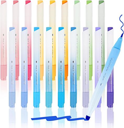EOOUT (18Pack) Pastel Highlighters, Highlighters Assorted Colors, Aesthetic Highlighters for Bible for Journal Planner School Office Supplies in Saudi Arabia