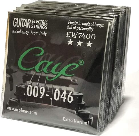 10 حزم مجموعة كاملة أورفي كاي EW7400 سبائك النيكل الفولاذ المقاوم للصدأ سلاسل الغيتار الكهربائي اضافية عادية 009-046 in Kuwait