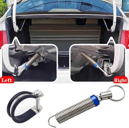 مجموعة زنبركية معدنية لغطاء صندوق السيارة مكونة من 8 قطع من QISF، مجموعة غطاء صندوق السيارة من الفولاذ المقاوم للصدأ قابلة للتعديل، أداة فتح جهاز رفع زنبركي أوتوماتيكي لغطاء تلقائي يتم التحكم فيه عن بعد in Kuwait