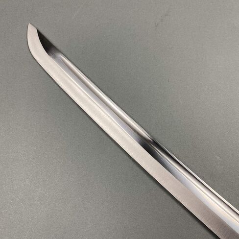 موشا كاتانا الساموراي التكتيكية مقاس 39.5 بوصة مصنوعة يدويًا مع شفرة تانغ كاملة من الفولاذ الكربوني 1045. للمجموعات للمبتدئين، ممارسة التدريب على قطع حصيرة القش (كاتانا) in Kuwait