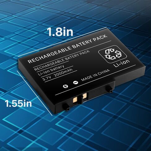 بطارية SHENMZ DS Lite، USG-003 3.7V 2000mAh بديلة لبطارية Nintendo DS Lite، بطارية مشغل ألعاب NDSL، مع مجموعة أدوات إصلاح (ليست لنينتندو DSi، DSi XL، DSi LL) in Kuwait