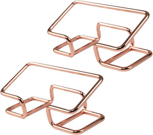 Desktop Business Card Holder, Metal Business Card Holder Display, Business Card Stands for Desk, 1 Pack, Rose Gold in Saudi Arabia
