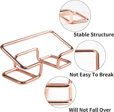 Desktop Business Card Holder, Metal Business Card Holder Display, Business Card Stands for Desk, 1 Pack, Rose Gold in Saudi Arabia