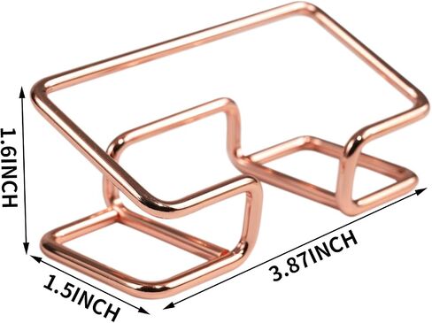 Desktop Business Card Holder, Metal Business Card Holder Display, Business Card Stands for Desk, 1 Pack, Rose Gold in Saudi Arabia