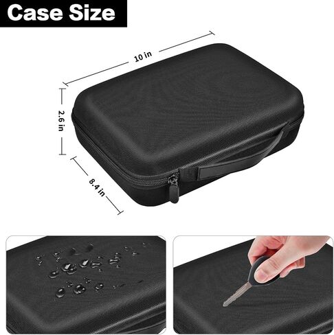 Case Compatible with Halo Bolt Air 58830 Mwh/for ACDC Max 55500 mWh/for Air+ Portable Emergency Power Kit with Dividers, Jump Starter Storage Holder Bag for AC Inverter and Accessories-Black in Kuwait
